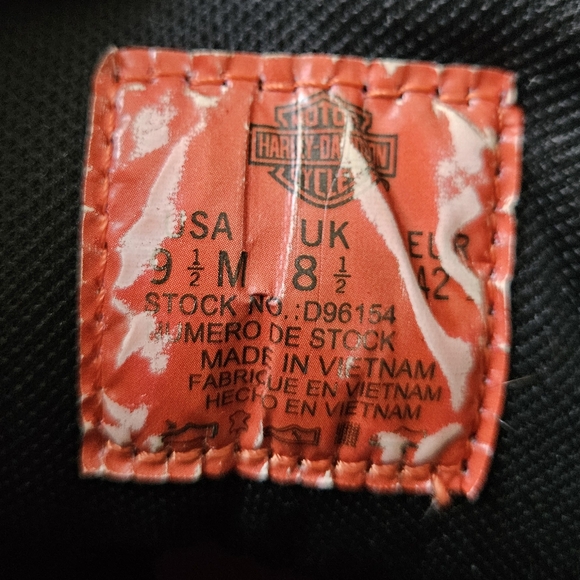 Harley-Davidson Men's Rugged Black Boots Size 9.5 - Picture 11 of 11